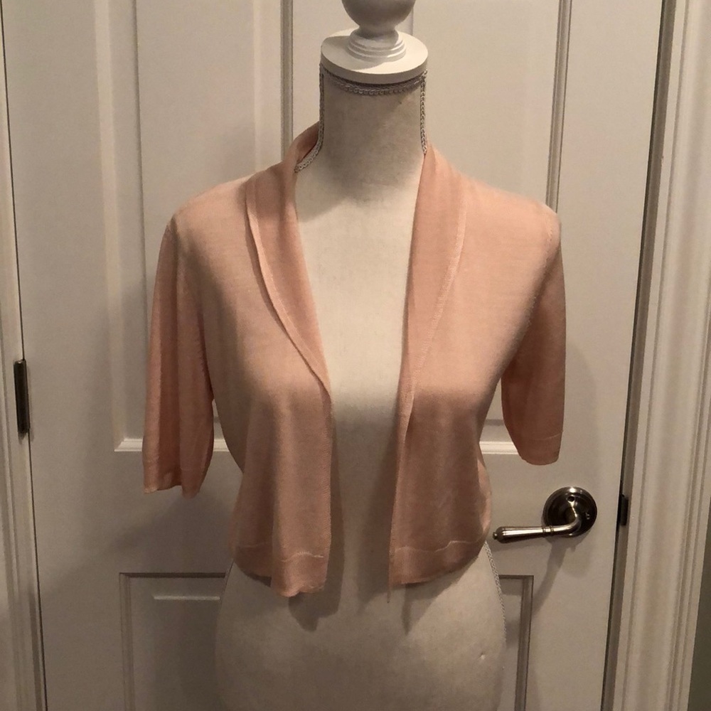Talbots Pink Blush Shrug Wrap Sweater Small NWT